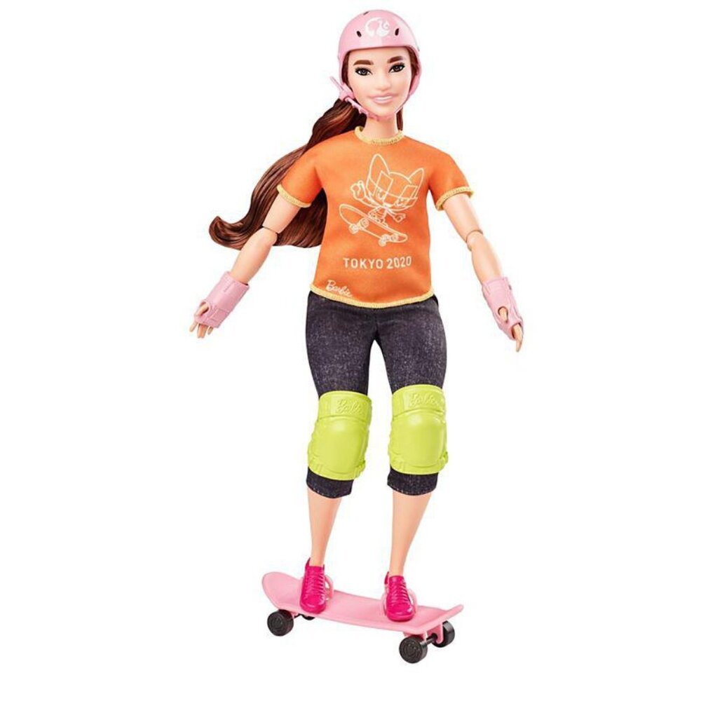 New in Box-Barbie Olympic Tokyo 2020 Skateboarder Doll w/Accessories